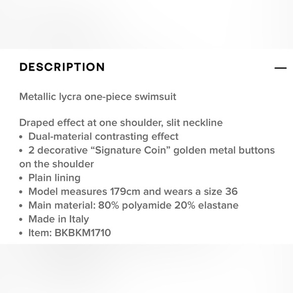 BALMAIN***Sequined Assymetrical One-Piece Swimsuit***US 4 $640 - Picture 5 of 10